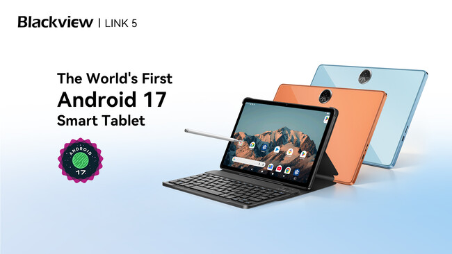 Android 17搭載タブレット「Blackview LINK 5」登場、11インチ大画面と8,300mAhバッテリーを搭載