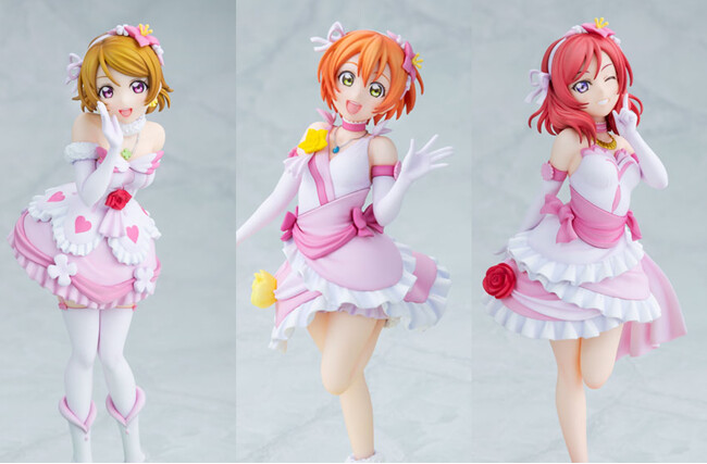 『ラブライブ！』シリーズ15周年を記念し、「星空 凛」「西木野真姫」「小泉花陽」が『僕たちはひとつの光』の衣装でフィギュア化。