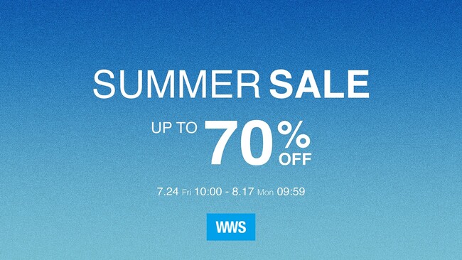 累計45万着突破の作業着スーツ発祥ブランド「WWS」、最大70%オフのサマーセールを開催