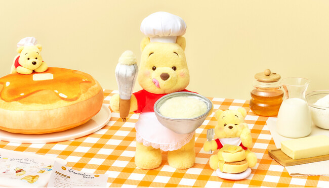 8月3日は「はちみつの日」！コック帽をかぶったプーさんが愛らしい、とろ～りはちみつのパンケーキをテーマにした新コレクションなどをディズニーストアで7月31日（金）より順次発売