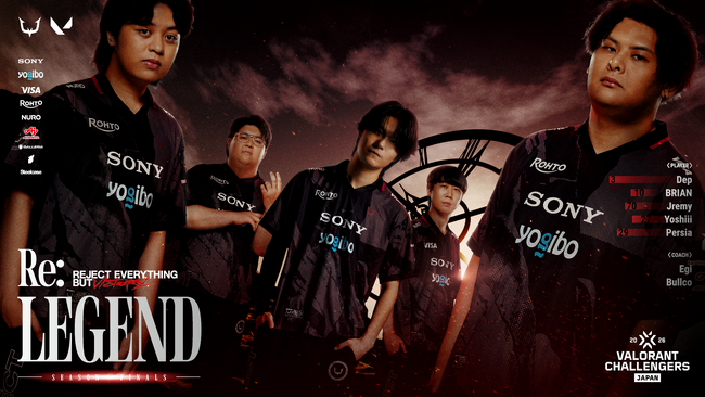 eスポーツチーム「REJECT」VALORANT部門、『VALORANT Challengers Japan 2026 Season Finals』に出場