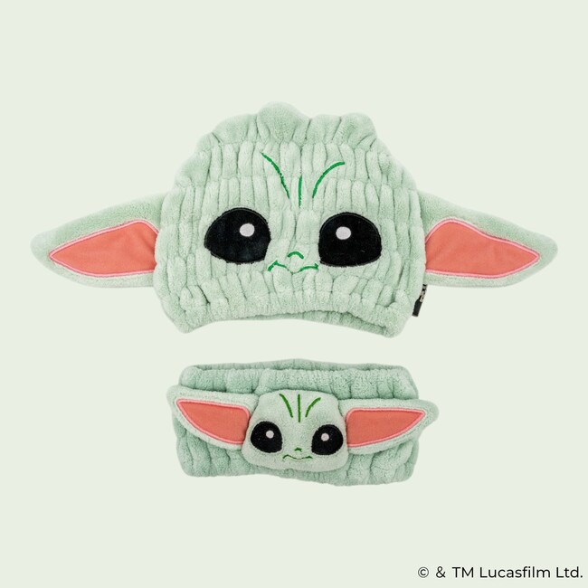 【スター・ウォーズ／マンダロリアン・アンド・ グローグー】お風呂上がりや洗顔を快適に！「グローグー」の吸水速乾タオルキャップとヘアターバンがスケーターから7月27日(月)に新発売