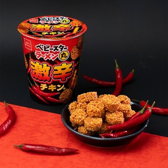 夏に食べたい刺激的な辛さ!激辛チキン味のベビースターラーメン丸