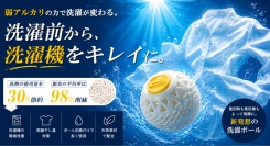 洗剤だけに頼らない。天然パワーが洗濯環境と24時間の除菌・脱臭!清潔な洗濯ボールを最大34パーセントオフで応援購入できるクラウドファンディングのプロジェクト実施
