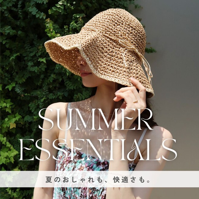 LUNA EARTH ONLINEより、 夏のおしゃれ＆快適さに欠かせない、帽子やアームカバー、髪をまとめて涼しく過ごせるヘアバンスなどの新作が7/23（木）入荷しました。