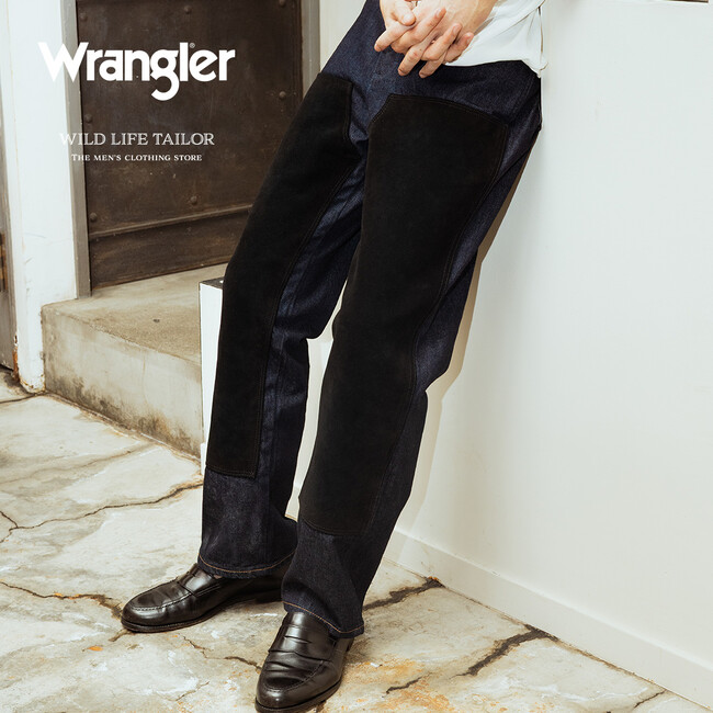 WILD LIFE TAILORよりWranglerとの別注アイテムが発売！型から制作したダブルニーのジーンズはスエードを使用した特別仕様