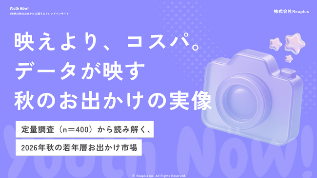 【Youth Now! 若年層トレンド調査】α・Z世代の秋のお出かけは「映え」より「コスパ」約半数が「秋は出かけない」と回答。行動を左右するのは”価格”と”快適さ”