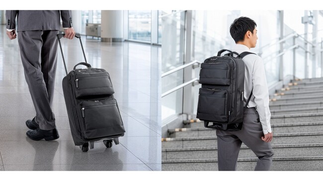 背負えて転がせる!30L大容量キャリーリュック発売