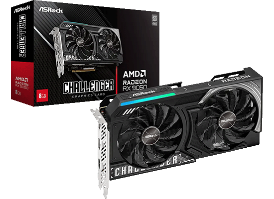 ASRockから、Radeon RX 9050搭載のデュアルファングラフィックボード『RX9050 CL 8G』を発売