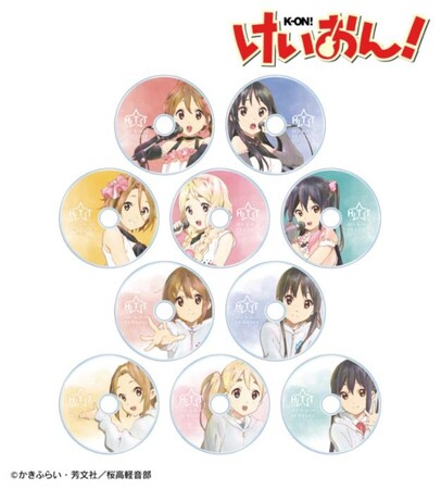 『けいおん！』のトレーディング Ani-Art aqua label 第2弾 CD風アクリルコースターなどの受注を開始！！アニメ・漫画のオリジナルグッズを販売する「AMNIBUS」にて