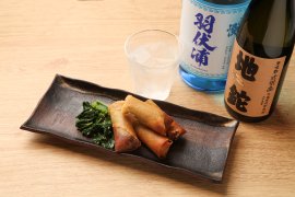 新島・式根島 青ムロアジすり身とチーズの春巻き&島焼酎セット 新島・式根島 青ムロアジすり身とチーズの春巻き&島焼酎セット