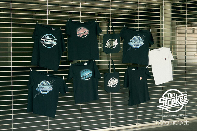 The Strokes for bonjour records Official T-shirt & Tote Bag
