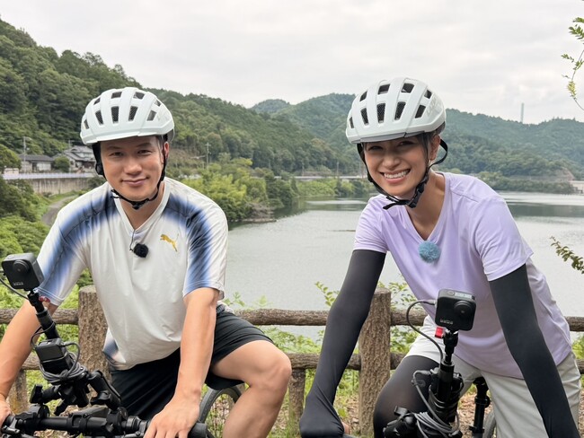 体力底なし！笑顔が絶えない！高橋ユウ＆卜部弘嵩 夫妻が河内長野をサイクリングデート！絶景・パワースポット・旬のフルーツにテンションMAXで駆け抜ける！
