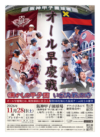 17年ぶりに聖地・甲子園で激突！　『オール早慶戦』に、夏の甲子園優勝メンバーや高校球界のスターたちが集結