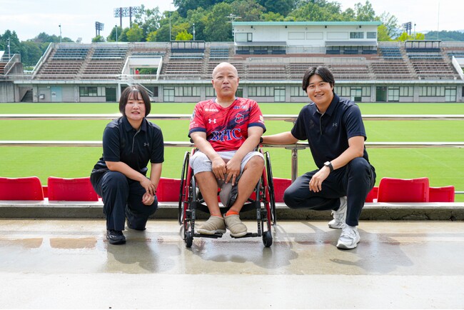【いわきFC】ハワイアンズスタジアムいわき バックスタンドに車イス席を新設
