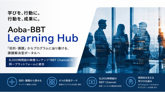 Aoba-BBT、ビジネスプロフェッショナル向け学習ポータル「Aoba-BBT Learning Hub」を公開
