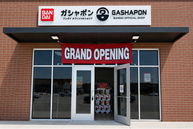 Happinet America Inc.運営の『GASHAPON BANDAI Official Shop US H-Mart Plaza Haltom City』テキサス州14号店がオープン！