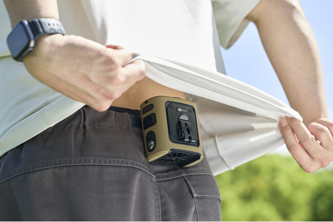 累計販売数9,000個突破。衣類内へ風を送る「WAQ FIELD WAIST FAN」が通常発送を再開