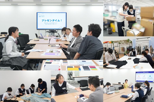 渋谷区立笹塚中学校の「職場体験受入れ実施」。現場の実務からアパレル模擬営業体験など多様なプログラムで次世代の人材育成を支援。
