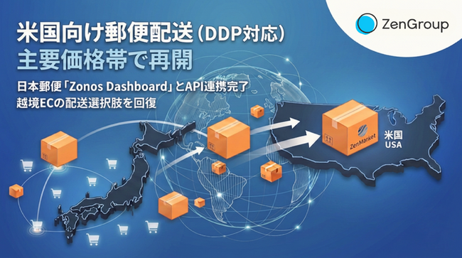 ZenGroup、日本郵便「Zonos Dashboard」のシステムAPI連携を開始