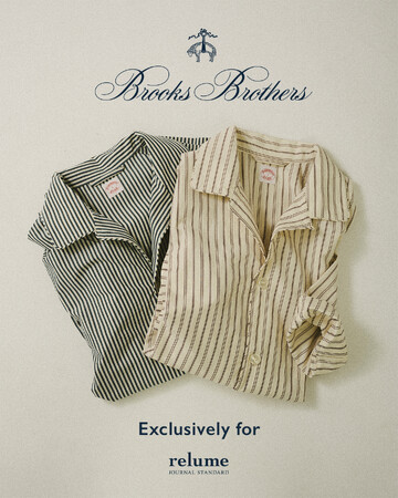 JOURNAL STANDARD relumeより、Brooks Brothersの定番パジャマをタウンユース仕様にアップデートした別注「Pajama Shirt」が、8月28日（金）にリリース。