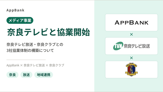 奈良テレビ放送株式会社との協業開始のお知らせ