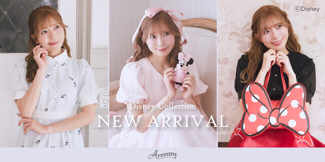 【Areeam】POPUPストアで話題を集めたDisney Collectionが「STRIPE CLUB」に登場！「ミニーマウス」モチーフなどの新作コレクションが8月7日(金)発売