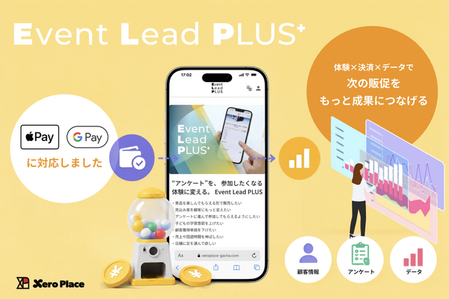 Event Lead PLUS（ELP）、Apple Pay・Google Payに対応。決済から顧客データ取得までを一体化し、販促DXをさらに強化