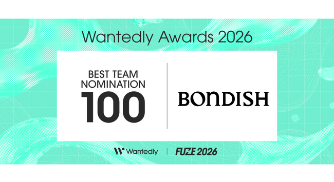 約40,000社以上からボンディッシュが選出「Wantedly Awards 2026」ベスト100に初ノミネート