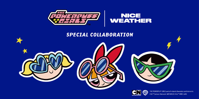 大人気アニメ「パワーパフ ガールズ」と「ナイスウェザー」が初コラボ。ポップでパワフルな魅力を日常に落とし込んだ雑貨コレクション、本日8月7日（金）予約開始
