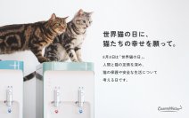 【世界猫の日に、猫たちの幸せを願って。】コスモウォーター「にゃんモデル」×フェリシモ「猫部」がコラボキャンペーンを実施