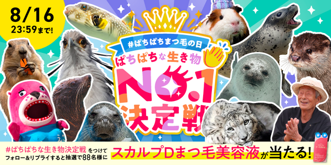 8月8日「ぱちぱちまつ毛の日」に異色コラボが実現！！全国各地の