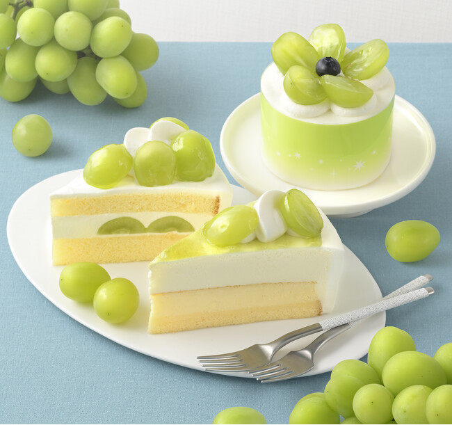 【銀座コージーコーナー】シャインマスカットがケーキになって8月14日から登場！果汁あふれる旬のおいしさを多彩なケーキでご堪能あれ