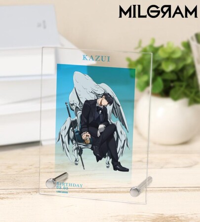 『MILGRAM -ミルグラム-』の描き下ろし カズイ バースデーver. 第3弾 A6アクリルパネルなどの受注を開始！！アニメ・漫画のオリジナルグッズを販売する「AMNIBUS」にて