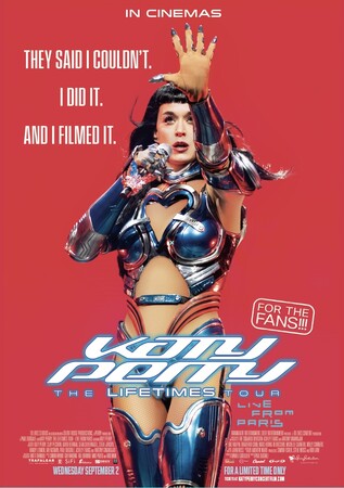 9/2(水)&9/5(土) 劇場公開 映画『Katy Perry：The Lifetimes Tour - Live from Paris』日本予告編が完成しました。また、上映劇場が決定しました。