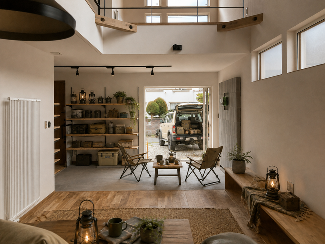 「外遊びしたい。でも準備と片付けが面倒」を住宅で解決。URBAN Outdoor HOUSEのモデルハウスが札幌・新琴似に誕生