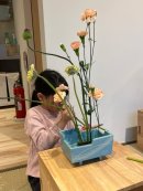 華道の様子 華道の様子