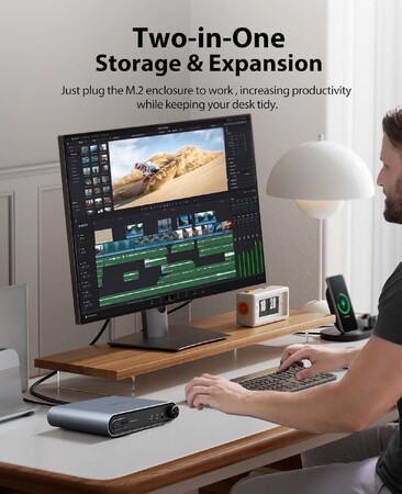 ORICO、USB-Cドック＋M.2 SSD一体型2-in-1ハブを発表。10-in-1・最大8TB・デュアル4K・PD100W・強力冷却搭載。