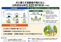 犬と暮らす高齢者が増えると４年間で約5,920億円の公的支出削減　―約11,200名の地域在住高齢者を対象とした7.5年間の大規模疫学研究―