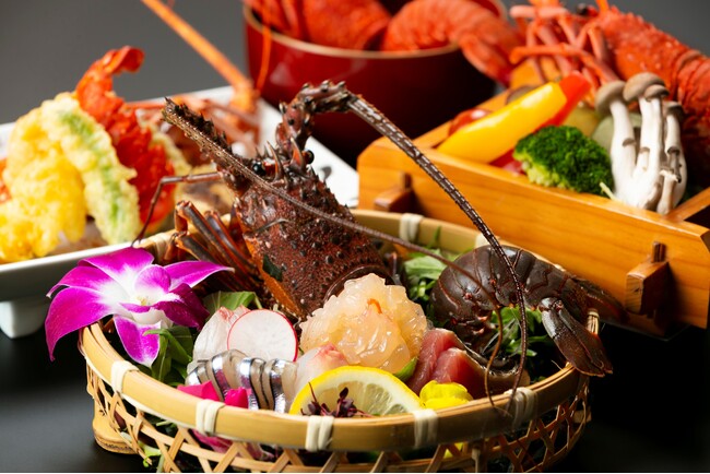 指宿の秋の味覚を堪能できる「いぶすき秋のグルメ祭り」が９月1日よりスタート！　休暇村指宿ではイベントに合わせて「伊勢海老一式料理」を同月１日より提供　～今年は逸品料理でも伊勢海老をご提供～