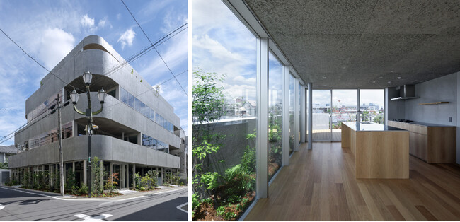 曲線ファサードが街に新たな息吹をもたらす、商住複合建築 『THE GRANDUO GAKUGEIDAIGAKU』完成！ 建築家・永山祐子氏が手がける、光と風と緑を日常に取り込む“バルコニーのいえ”