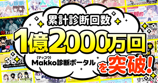 「Makko診断ポータル」累計1億2,000万回突破！ゲーム・ホラーなど新ジャンル投入で利用が加速