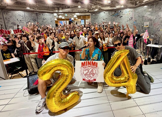 MINMI デビュー24周年!地元大阪でファン歓喜