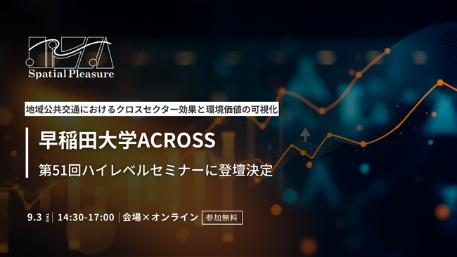 Spatial Pleasure、早稲田大学ACROSS「第51回ハイレベルセミナー」に登壇