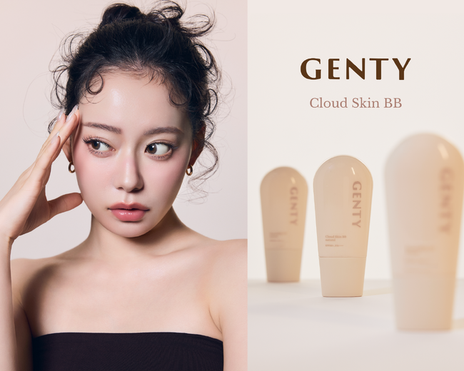 なごみプロデュースのコスメブランド・GENTY（ジェンティー）ほどよいツヤとふわっとした質感で、まるで“元からきれいな素肌”を装う美容液BBクリームを新発売
