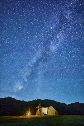 美坂高原の星空(撮影:キャンプフォトグラファー 猪俣慎吾氏) 美坂高原の星空(撮影:キャンプフォトグラファー 猪俣慎吾氏)