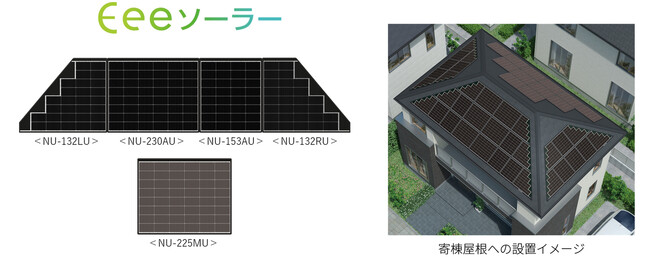 住宅用単結晶太陽電池モジュール「Eeeソーラー」Full Fitシリーズ5機種を発売
