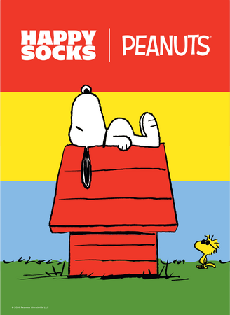 【Peanuts × Happy Socks】スヌーピーと仲間たちとの初コラボデザイン！新作コレクションが9月17日(木)発売！9月1日(火)より先行予約もスタート！
