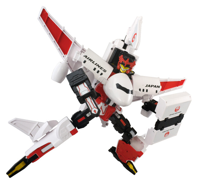 『特装合体ロボ ジョブレイバー』が「JAL」と初コラボ「スカイブレイバー JAL ジェット旅客機」10月初旬発売！アニメにも登場