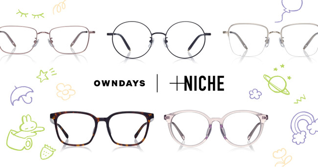 【OWNDAYS｜オンデーズ】若年層に人気拡大中「＋NICHE」に新作5型が登場！「似合う」を超えて自分らしさを演出する新ラインアップ